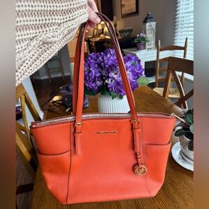 Michael Kors Vibrant Orange Tote